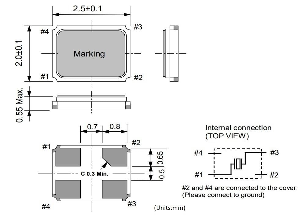 FA 20H MHz Range Crystals Epson Mouser