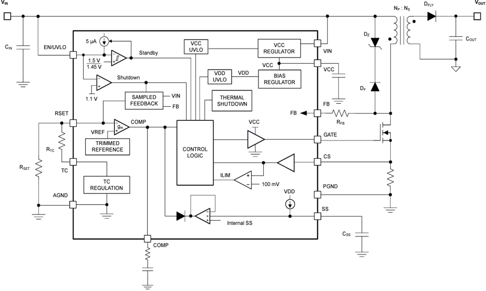 LM5185/LM5185-Q1 PSR Flyback Controller - TI | Mouser